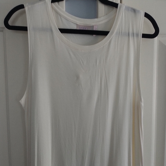 LOGO Layers by Lori Goldstein Sleeves Tunic Top with Accordion Pleated Trim L - Picture 3 of 12